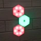 Модульный LED светильник сенсорный настенный шестигранный с пультом 3 шт UKC Белый - изображение 5