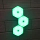 Модульный LED светильник сенсорный настенный шестигранный с пультом 3 шт UKC Белый - изображение 9