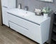 Тумба Cyprus 1250 L c умывальником Peggy 1250 L, белый глянец - изображение 2