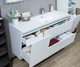 Тумба Cyprus 1250 R c умывальником Peggy 1250 R, белый глянец - изображение 3