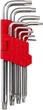 Комплект ключів TORX з отвором Intertool 9 предметів, Т10-Т50, Cr-V (HT-0606) - зображення 1