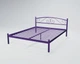 Кровать двухспальная ViolaDesign 120х190 фиолетовый - изображение 1