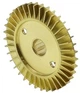 Крыльчатка насоса латунная d 12*60 2 шлица, арт.nkr022 - изображение 1