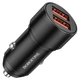 Автомобильное ЗУ АЗП с кабелем USB для Type-C BOROFONE BZ19 2.4A Dual PORT1(2USB) 1.m Black BZ19CB - изображение 1