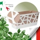 Вазон Idel Flowerbox 40 см коричневый/белый 9.4 л - изображение 2