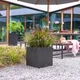Вазон Lechuza Canto Stone Low 30 графитово-черный 12 л - изображение 3