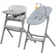 Стільчик для годування Kinderkraft із шезлонгом Igee Calmee Cloudy Grey (5902533919109) - зображення 1