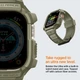 Чохол та ремінець Spigen для Apple Watch Ultra (49 mm) - Rugged Armor Pro 2 in 1, Vintage Khaki (ACS05915) - зображення 2