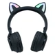Беспроводные Bluetooth наушники Borofone BO18 "Кошачьи ушки" LED MP3 черные - изображение 1