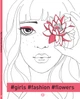 Фешн-розмальовка #girls#fashion#flowers (английською мовою) - зображення 1