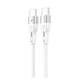 Кабель Proove Soft Silicone Type-C to Type-C 60W (1m) (white) - изображение 1