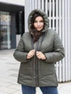 Женская зимняя куртка с капюшоном MODA 100017 48 Хаки (М-100017/2 A ) - изображение 1