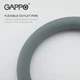 Смеситель для кухни на две воды Gappo G4398-30 с гибким изливом, серый/хром - изображение 8