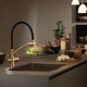 Смеситель для кухни на две воды Gappo G4398-1 с гибким изливом, черный/бронза - изображение 2