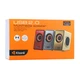 Колонки для ПК и ноутбука Kisonli T-007 Multimedia speaker 4 баса USB - 2.0 / AUX 3.5mm, мощностью 2x3W Grey - изображение 2