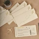 Весільні запрошення у вигляді авіаквитка EVENT CARDS айворі - зображення 4