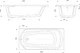 Ванна акриловая Devit Graphics Sigma 160x75см с рамой и ножками (16075130N) - изображение 2