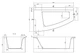 Ванна акрилова Cersanit Virgo Max 150x90см (S301-130) - зображення 2
