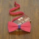 Бабочка Bow Tie House Basic льняная яркая розово-фиолетовая 05621 - изображение 1