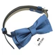 Бабочка Bow Tie House кожаная Silver Blue 10465 - изображение 2