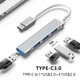 Концентратор/USB-Hub/Перехідник 4 in 1 adapter (Type-C to USB 3.0+USB 2.0*3) Сірий - зображення 2