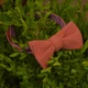 Галстук-бабочка Bow Tie House Basic льняная двухсторонняя (персиковый;фиолетовый) 05947 - изображение 7