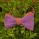 Галстук-бабочка Bow Tie House Basic льняная двухсторонняя (персиковый;фиолетовый) 05947 - изображение 8