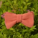 Галстук-бабочка Bow Tie House Basic льняная двухсторонняя (персиковый;фиолетовый) 05947 - изображение 10