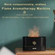 Зволожувач повітря з імітацією полум'я та диму Ultrasonic 36DB-180мл ароматизатор, USB Type-C, підсвічування Чорний - зображення 5