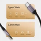 Аудіо перехідник з роз'ємом Type-C на 3,5 мм AUX, працює з Samsung, Xiaomi, Apple адаптер для навушників, вбудований ЦАП essager - изображение 13