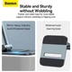Держатель для телефонов и планшетов Baseus LUSZ000113 Desktop Biaxial Foldable Metal Stand (for Tablets 13") grey - изображение 10
