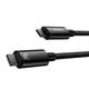 Кабель Baseus CAWJ040101 Type-C to Type-C Tungsten Gold Fast Charging Data Cable |200см, 240W| black - изображение 2