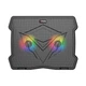 Подставка с вентиляторами MeeTion CoolingPad CP2020, RGB эффекты, 9–14", черный - изображение 1
