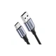 Дата кабель USB 2.0 AM to Type-C 3.0m 3.0A 18W US288 Space Gray Ugreen (60408) - зображення 1