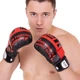 Перчатки гибридные для единоборств ММА кожаные UCF BO-0554 размер: XL Цвет: Красный - изображение 4