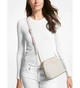 Сумка кросс-боди женская кожаная Michael Kors Jet set 35F1GTVC6B белая - изображение 2