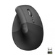 Мишка Logitech Lift Vertical Ergonomic Wireless/Bluetooth Graphite (910-006473) - зображення 1