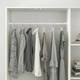 Гардероб ikea (ікеа) 3 двері kleppstad білий (004.417.58) - зображення 4