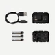 Налобный Фонарь для Походов/Кемпинга FORCLAZ 6 Режимов 600 Люмен с USB Разъемом и Батарейками Красный - изображение 3