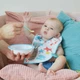 Нагрудник бавовняний Baboo Me to You 3+ місяці Білий (11-100) (5057778111006) - зображення 5