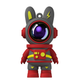 Прикольні фігурні флешки BiNFUL 64GB Rabbit astronaut 2.0 Red - зображення 1