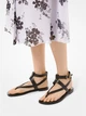 Сандалии женские Michael Kors Pearson Leather Sandal (размер: 36,5) 23,5 см черные - изображение 1
