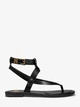 Сандалии женские Michael Kors Pearson Leather Sandal (размер: 36,5) 23,5 см черные - изображение 3