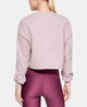 Свитшот женский Under Armour Rival Fleece Cropped Sweatshirt (размер: S) Pink Fog - изображение 3
