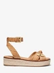 Босоножки женские Michael Kors Ripley Pebbled Leather Espadrille Sandal (размер: 35,5 / US 6) 22,5 см арахис - изображение 1