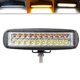 Додаткова світлодіодна LED-фара D21-54W, 18 smd, жовтий, білий, 10-30 B - зображення 1