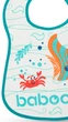 Бавовняний нагрудник Baboo Sea Life 3+ місяці Білий (5057778110108) - зображення 2