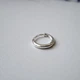 Серебряная сережка кольца 10 мм поштучно серебро 925 56058 0.50г - изображение 1