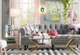 Дизайнерский Стеллаж в стиле Loft Design 500x30x170h Золотой/Стекло ATL755 - изображение 3