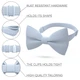 Метелик Bow Tie House великий блакитний Pastel Blue з хусткою - габардин 10364LH - зображення 2